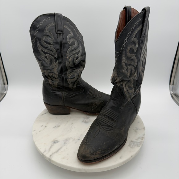 Dan Post Other - Dan Post Cowboy Boots Mens 9 D Black Leather Western Pointed Toe DP2110 R 1440‎